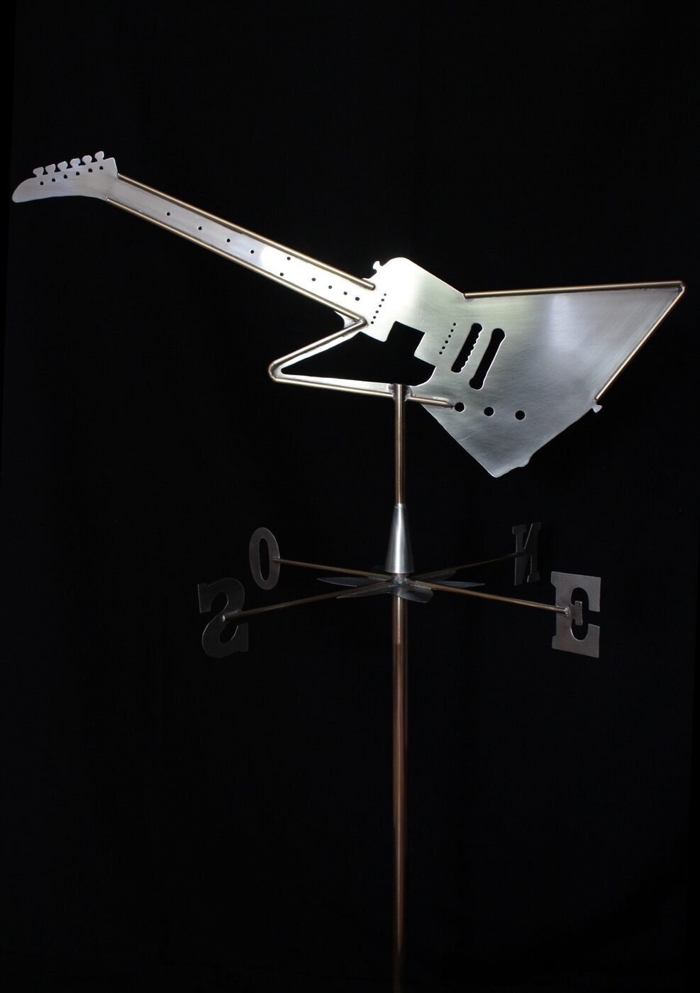Girouette en forme de guitare électrique