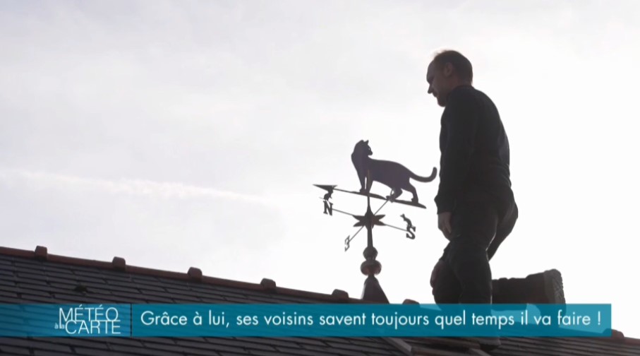 Reportage « Météo à la carte » (France 3) : Sébastien Mary et sa girouette