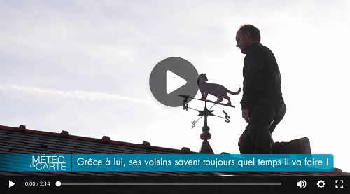 Reportage Météo à la carte diffusé sur France 3 : Sébastien Mary, artisan girouettier